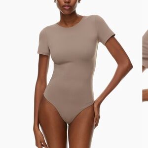 Babaton taupe xs bodysuit thong